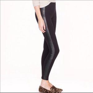 J. Crew Pixie Pant Leather Stripe